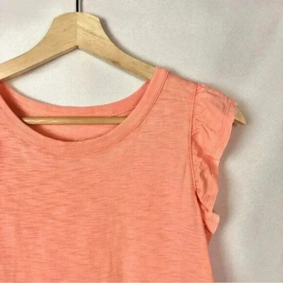 Universal Thread Pink Orange Ruffle Sleeve Knee Length Dress M - Picture 4 of 4